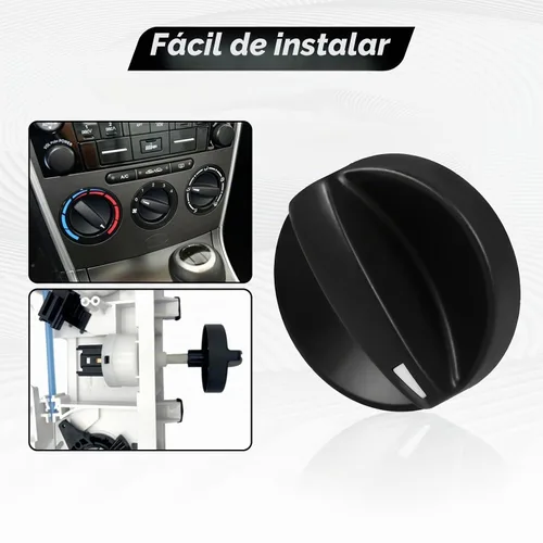 Vista 5 de 3 pomos de control de HVAC, calentador de aire acondicionado, interruptor climático, perilla de control de velocidad del ventilador compatible