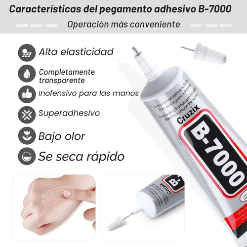 Vista 3 de B7000 - Pegamento para cuentas de joyería para hacer joyas, pegamento transparente de cristal 3.7 fl oz B7000+Plus pegamento superadhesivo multiusos