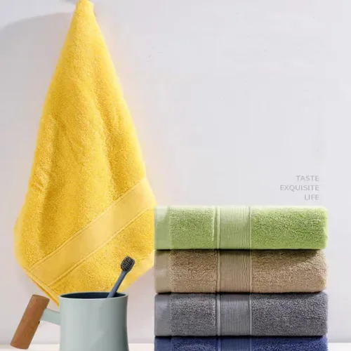 Vista 2 de JININQ 2 toallas de mano suaves 100% algodón de 13.4 x 29.5 pulgadas, juego de toallas faciales prémium para baño, gimnasio, hogar (azul)