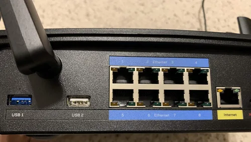 Vista 7 de Linksys Router inalámbrico de banda dual, funciona con Amazon Alexa.