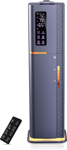 Vista 10 de Humidificadores de 2.64 galones para habitación grande, niebla cálida y fría de hasta 500 pies cuadrados, difusor de luz ambiental de llenado