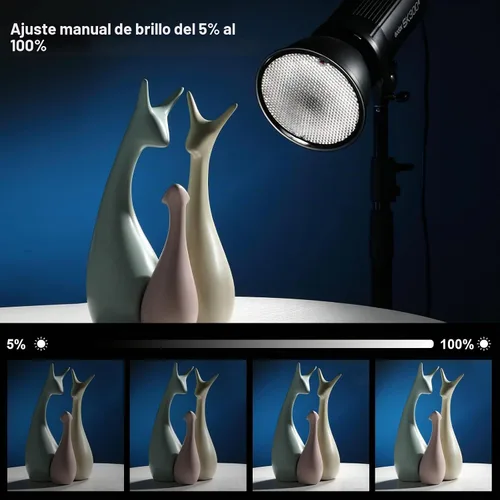 Vista 7 de Godox 2 x SK300II Studio Flash Strobe Kit: 2.4G 600Ws Speedlite Flash Monolight con soporte Bowens para fotografía de estudio, fotografía