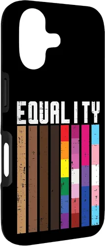 Vista 3 de Igualdad Negro LGBT Pride Rainbow Lesbian Gay Bi Trans - Funda de regalo para iPhone 17