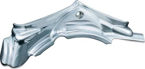 Vista 2 de Kuryakyn 8140 Accesorio para motor de motocicleta: cubierta de base de cilindro para motocicletas Harley-Davidson Evo Big Twins 1984-1999, cromada