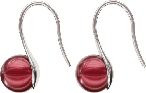Vista 3 de Lova Jewelry Pendientes de gancho con clip en forma de corona de cristal y hematita para bodas, novias, formales y a la moda, Vidrio, Hematita