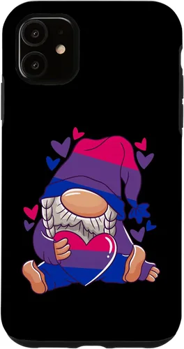 Vista 6 de Funda de bandera bisexual para iPhone 14 Pro Max Gnomo bisexualidad Bisexual Orgullo Bisexual