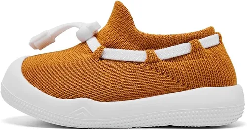 Vista 5 de Engtoy Baby Sock Shoes Baby Walking Shoes Infant Non-Slip Breathable Slippers with Soft Rubber Sole Baby Boys Girls Slip On Sneakers