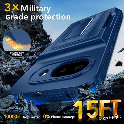 Vista 6 de Oterkin Funda tipo cartera para Google Pixel 10a [4-5 tarjeteros] [soporte de metal] [bloqueo RFID] [Protección completa de la cámara]