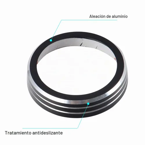 Vista 3 de CheroCar Pomos de radio CA - Cubierta de botón para Jeep Cherokee 2014-2020, para Jeep Grand Cherokee 2014-2020, para Dodge Durango 2014-2015 Negro