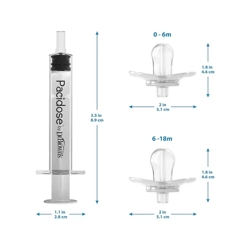 Vista 12 de Dr. Brown's Dispensador de medicina líquida del pacidosos del Dr. Brown con jeringa oral, 2 pk