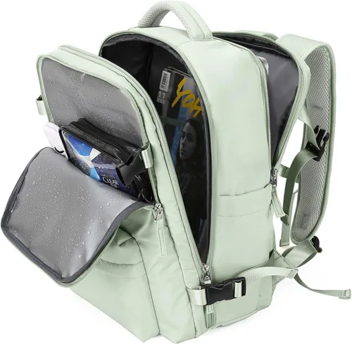 Vista 33 de WONHOX - Mochila grande de viaje, equipaje de mano aprobado para vuelos, mochila para portátil de trabajo y negocios para mujeres y hombres