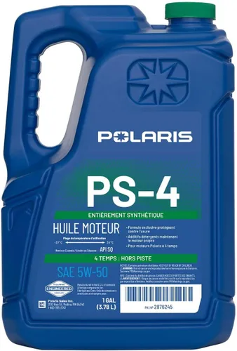 Vista 3 de Polaris Aceite de motor PS-4 completamente sintético 5W-50 para todas las estaciones