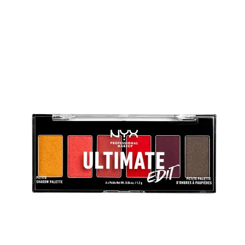 Vista 4 de NYX PROFESSIONAL MAKEUP Ultimate Edit Mini Paleta de Sombras, Paleta de Sombras de Ojos - Brillantes