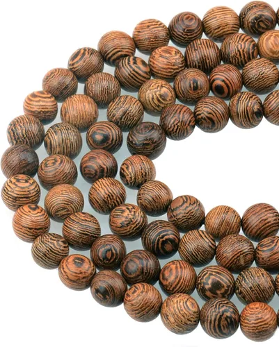 Vista 14 de Cuentas sueltas de 0.315 pulgadas/8mm de piedra natural redonda para hacer joyas con cordón elástico