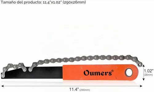 Vista 3 de Oumers - Kit de herramientas de cadena de bicicleta, removedor de cadena / cadena con paquete de herramientas de extracción de cassette / rotor