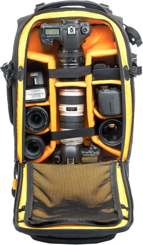 Vista 5 de VANGUARD ALTA FLY 55T G2 DSLR - Mochila convertible para cámara, 8 ruedas giratorias/carretilla, capacidad de 22 litros, capacidad para laptop de 14