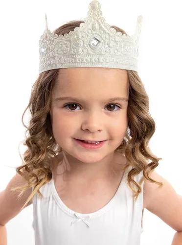 Vista 3 de Little Adventures Suave accesorio de disfraz de princesa real para niños