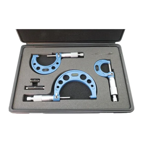 Vista 13 de Outside Micrometer, SET0-150MM, Resolution 0.01 mm, Set Set(1pc 0-1in 0.0001mm)