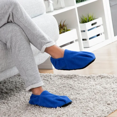 Vista 5 de Zapatillas de Casa Calentables en Microondas InnovaGoods Azul