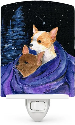 Vista 47 de Tesoros de la Caroline Noche estrellada Chihuahua Luz, 6" x 4," Multicolor Chihuahua 08