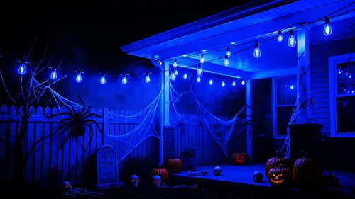 Vista 6 de Bombilla azul S14 de plástico de 2 W LED de repuesto para luces de cadena de luces interiores y exteriores, inastillable, base E26, filamento E26