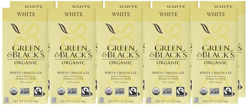 Vista 3 de Green & Black's Barras de chocolate blanco orgánico, 30% cacao, 10 barras de 3.17 onzas, 10