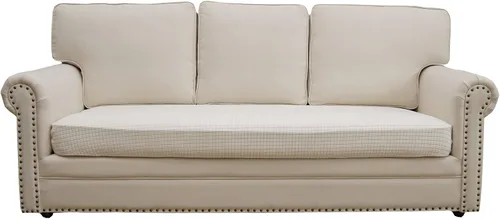 Vista 18 de Eismodra - Funda de sofá modular y en forma de L, funda para chaise longue, funda elástica mágica para sofá de 3 cojines en forma de L, funda