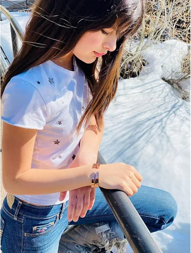 Vista 2 de Joycuff Sister pulsera personalizada de cumpleaños para mejor amiga mujer regalo BFF grabado mantra brazalete