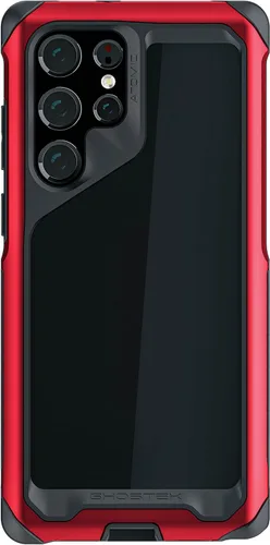 Vista 36 de Ghostek Atomic - Funda delgada para Galaxy Z Flip 4, parte trasera de aramida con parachoques de aluminio rojo, funda protectora de doble capa a