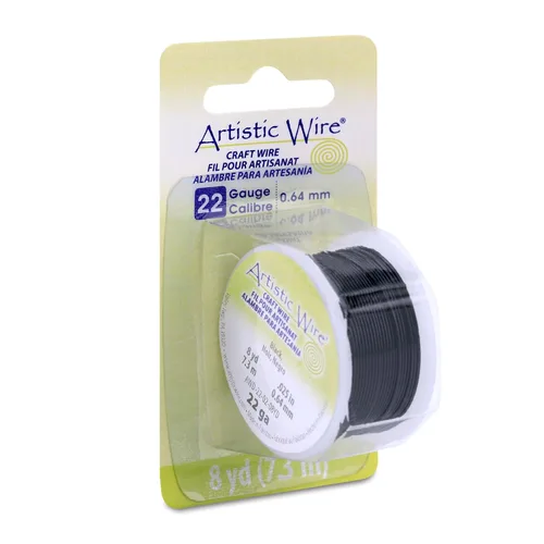 Vista 54 de Artistic Wire, alambre para manualidades de calibre 18, resistente a las manchas, color cobre envejecido en color latón antiguo, 4 yardas
