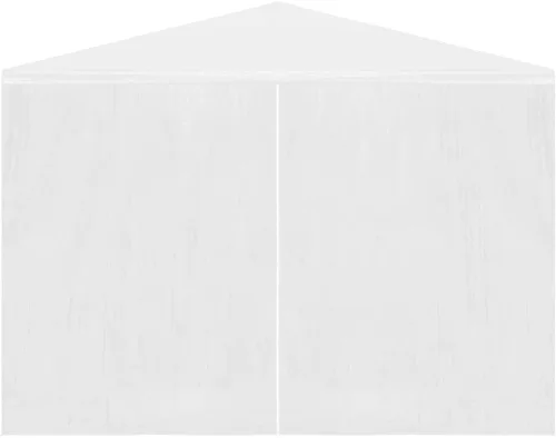 Vista 2 de Toldo desplegable, toldo con paredes laterales, kiosco para parrilla, tienda de campaña de 9 pies 10 pulgadas x 9 pies 10 pulgadas, color blanco