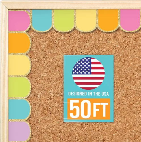 Vista 11 de Bordes de tablón de anuncios de 50 pies para decoración de tablones