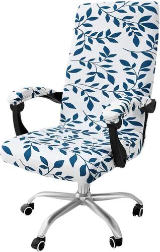 Vista 66 de Smiry fundas elásticas estampadas para silla de oficina de computadora, fundas universales para sillas giratorias de escritorio, extraíbles