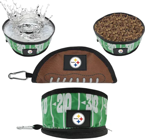 Vista 52 de Pets First NFL - Tazón plegable para mascotas