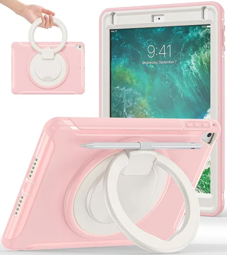Vista 10 de BATYUE Funda para iPad de 6ª generación de 9.7 pulgadas 2018, iPad 5ª generación 2017, iPad Air 2/iPad Pro de 9.7 pulgadas, funda protectora a