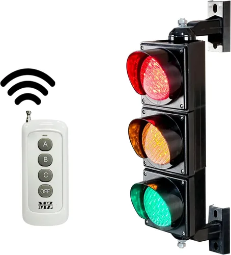 Vista 12 de Juego de luces de tráfico/parada/marcha de 100mm (4 pulgadas) AC85-265V, carcasa de PC impermeable IP65 (controlador de 103 botones)