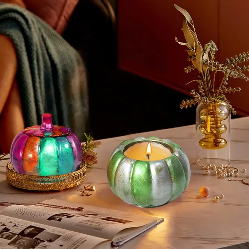 Vista 3 de Tarros de calabaza, molde de resina, caja de almacenamiento de Halloween, moldes de silicona, caja de joyería de calabaza, molde de fundición epoxi