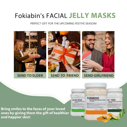 Vista 7 de Máscara de gelatina hidratante de limpieza profunda, desintoxicante, curativa y relajante, goma de modelado prémium para tratamientos faciales
