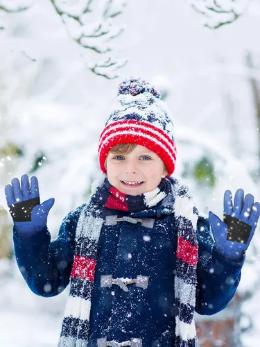 Vista 2 de 4 pares de guantes de ciclismo para niños, guantes de bicicleta de montaña, guantes de esquí para niños pequeños, guantes de pesca para deportes al