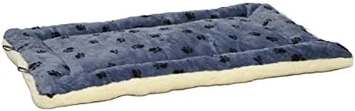 Vista 12 de Cama reversible para mascota, diseño en lana para perro o gato , Azul
