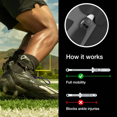 Vista 2 de BETTERGUARDS Tobillera 2.0, Compresión Ligera para Esguinces y Recuperación, Baloncesto, Fútbol Americano y Todos los Deportes, Hombres y Mujeres