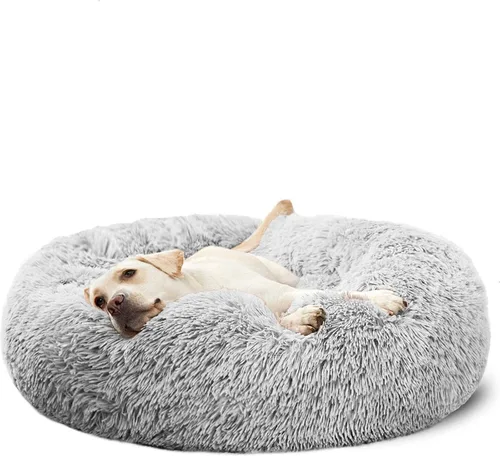 Vista 16 de Hachikitty Calming Donut Cuddler - Cama para perros medianos, 24 pulgadas