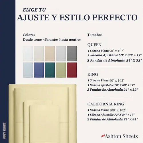 Vista 9 de Juego de sábanas 100% algodón egipcio tamaño Queen - Juego de sábanas de 1200 hilos tamaño Queen, 4 piezas de sábanas de lujo (beige), suaves