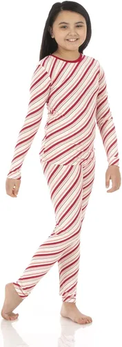Vista 82 de KicKee Pants Conjunto de pijama de manga larga con estampado de piezas
