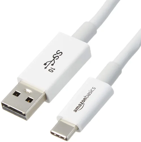 Vista 11 de Amazon Basics Cable de carga adaptador USB-C a USB-A 3.1 Gen 2, cargador rápido, 10 Gbps de alta velocidad, certificado USB-IF, compatible