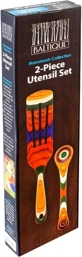 Vista 3 de Totally Bamboo Baltique Marrakesh Collection - Juego de utensilios de cocina (2 piezas), cuchara medidora