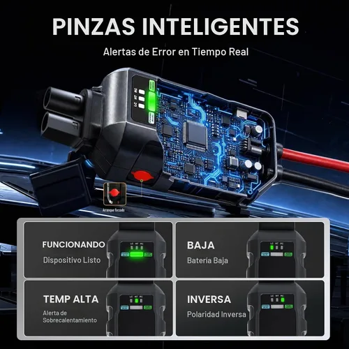 Vista 6 de SATA Arrancador de batería de coche de 2000 A, gas de 8.5 L y diésel de 6.5