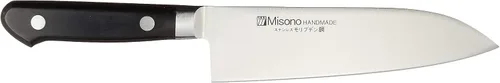 Vista 2 de Misono Cuchillo Santoku de acero molibdeno n.º 681/7.1 in
