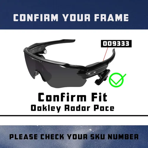 Vista 7 de Radar Pace - Lentes y piezas de nariz de repuesto para gafas de sol Oakley OO9333 polarizadas