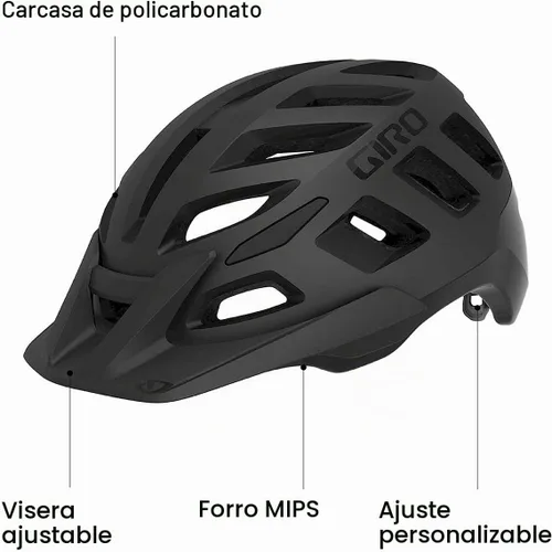 Vista 2 de Giro Radix MIPS - Casco de bicicleta de montaña para adulto